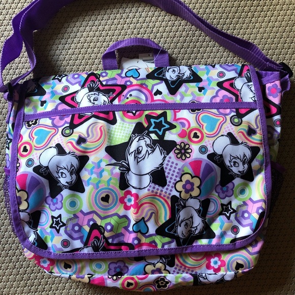 Messenger bag Tinkerbell 15” x 10” Disney adjustable strap velcro closure GDC - Picture 5 of 9